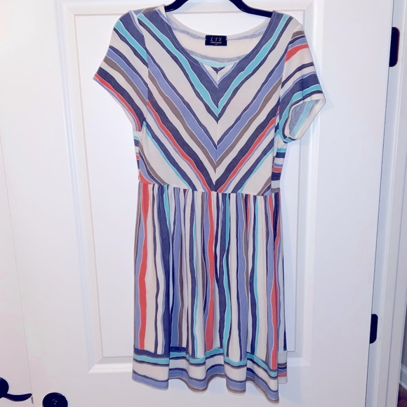 Multicolor Stripe Dress - Picture 4 of 8